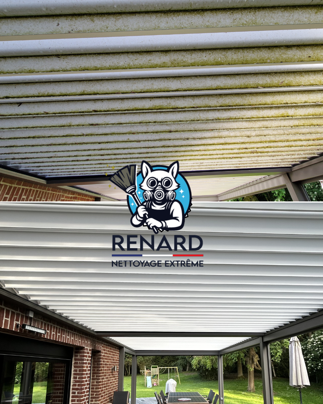 Nettoyage de pergola bioclimatique